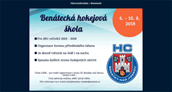 Desktop Screenshot of hokejbenatky.cz